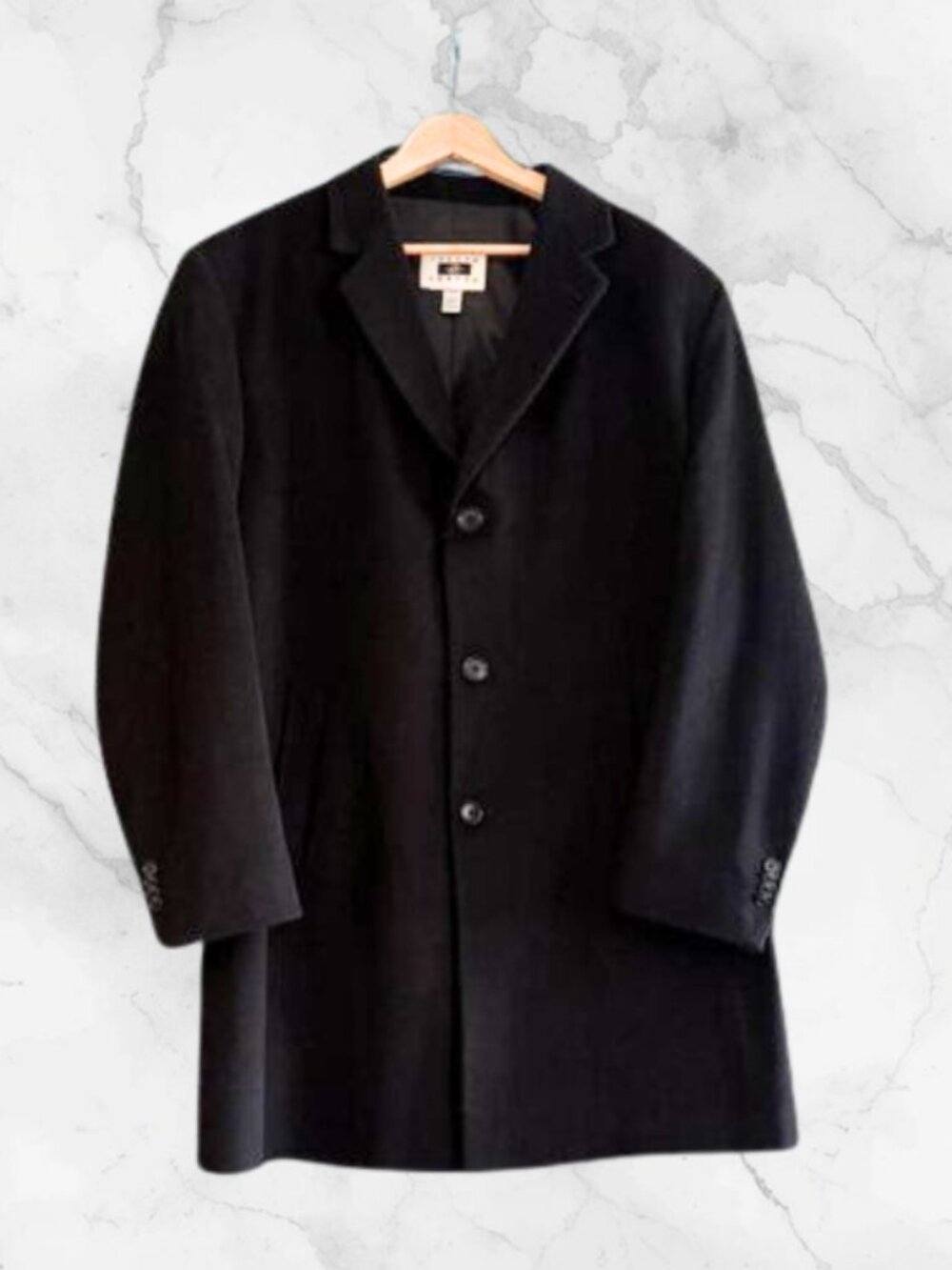 Joseph Abboud Men’s Wool Blend Overcoat Size 44 Short